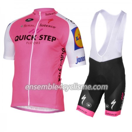 Tenue Maillot + Cuissard à Bretelles 2017 Quick-Step Floors N004